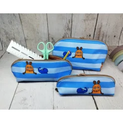 Best Mappe/Kosmetiktasche Sendung mit der Maus blau in 3 Größen – Federmäppchen & Stiftetasche aus Kinder Federmäppchen