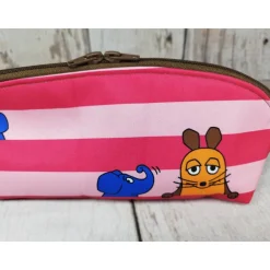Discount Mappe/Kosmetiktasche Sendung mit der Maus pink in 3 Größen – Federmäppchen & Stiftetasche aus Softshe Kinder Federmäppchen
