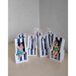 Tischdekoration|SaBienchenshop Maritime Tischdekoration Sommer Strandkorb Leuchtturm Muscheln Geschenkidee