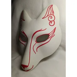 Masken|DittesDIESundDAS Maske, Fuchs, japanisch, Kabuki, Kitsune, handbemalt