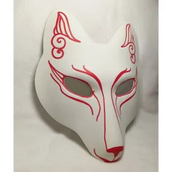 Masken|DittesDIESundDAS Maske, Fuchs, japanisch, Kabuki, Kitsune, handbemalt