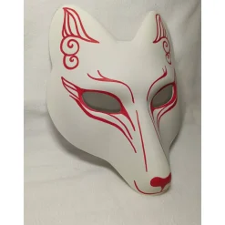 Clearance Maske, Fuchs, japanisch, Maske, Kabuki, Kitsune, handbemalt Masken
