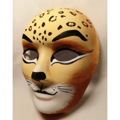 Masken|DittesDIESundDAS Maske, Gepard, Leopard, handbemalt, Tiermaske, Pappmache
