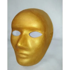 Discount Maske, Sonnenkönig, gold, handbemalt, Pappmache Masken