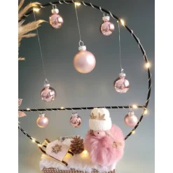 Outlet Mädchen in rose mit Metallring, Sofortkauf, Geschenk, Weihnachten,Deko,Sofortkauf,UNIKAT Kerzen & Beleuchtung