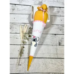 Discount Mädchen Schultüte Koala Coco aus Stoff/Musselinstoff 70 cm Kinder Schultüten