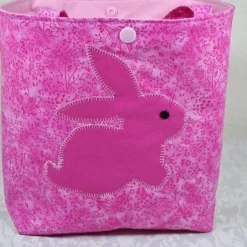 Online -Mädchentasche mit Hasen-Motiv, Kindergartentasche, Einkaufstasche,Kinderhandtasche Osterkörbchen