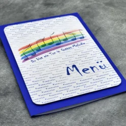 Clearance Menükarte Kommunion – Du bist ein Ton in Gottes Melodie (2) Menükarten