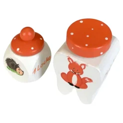 Best Milchzahndose und Lockendose im Set "Fuchs und Igel“ „mit Wunschnamen“ Geschenke