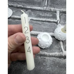Discount Mini Adventskerze mit Kerzenhalter | Weihnachtskerze | Kerze | Adventskranz Adventskränze