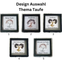 Sale Mini Edelsteinbaum Geschenk zur Taufe / Taufbaum/ Personalisierter Bilderrahmen / Lebensbaum /Taufrahmen Geschenke