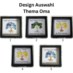 Sale Mini Knopfbaum Geschenk / Omas sind wie Knöpfe/ Personalisierter Bilderrahmen / Lebensbaum/ Geschenkidee Oma Geschenke