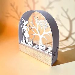 Best Mini Schwibbogen Herbst Halloween – Klötzchen Hexe Kürbis Spinne – Handgemachte Herbstdeko Deko Halloween