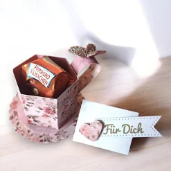 Best Mini Tassen Set mit Umschlag – Deko Minitasse als Gastgeschenk, Mitbringsel & Geldgeschenk Dekoration