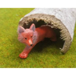 Online Miniatur Fuchs Deko – Perfekt für Puppenhaus, Basteln & Krippenbau – Länge 7,5 cm Bastelzubehör