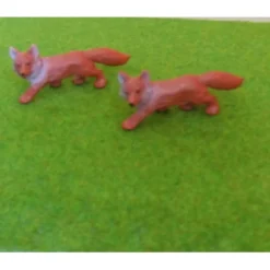 Online Miniatur Fuchs Deko – Perfekt für Puppenhaus, Basteln & Krippenbau – Länge 7,5 cm Bastelzubehör