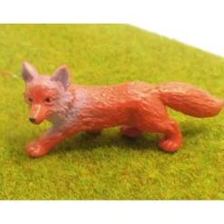 Online Miniatur Fuchs Deko – Perfekt für Puppenhaus, Basteln & Krippenbau – Länge 7,5 cm Bastelzubehör