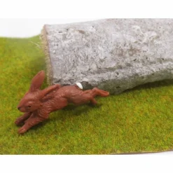 Sale Miniatur Wildkaninchen Hase – Deko & Basteln für Puppenhaus, Krippe & Jagdszene Bastelzubehör
