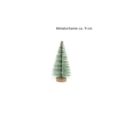 Hot Miniaturtanne grün 9 cm | Zubehör Miniwelten | Wichteltür Wichtelzauber