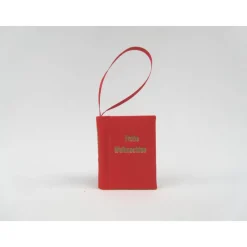 New Minibuch, Frohe Weihnachten, Dekoration, hell-rot gold, Mini-Notizbuch, handgefertigt Weihnachtsgeschenke