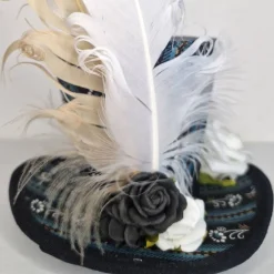 Trachtenmode|SilverFairyMeadows Mini-Hütchen - Oktoberfest Fascinator Hochzeit Dirndl Breze