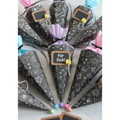 Clearance Mini-Schultüte „Tafeloptik schwarz