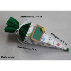 Clearance Mini-Schultüte „Tafeloptik schwarz