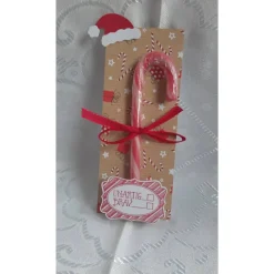 Weihnachtsgeschenke|KreaKer Mitbringsel Karte zur Weihnachtszeit mit Zuckerstange