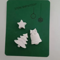 Weihnachtskarten|ZauberhafteDinge24 Mitbringsel, Kleine Geschenke aus Raysin Tannenbaum, Glocke, Stern, Dekoration