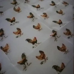 Mitteltischdecke mit zarter, filigraner Stickerei Ostertischdeko