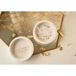 Ringkissen|heylovelypeople Moderne Ringbox mit personalisierter Acryl-Scheibe | Ein besonderes Accessoire für Deine Hochzeit | Ringkissen