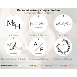 Ringkissen|heylovelypeople Moderne Ringbox mit personalisierter Acryl-Scheibe | Ein besonderes Accessoire für Deine Hochzeit | Ringkissen