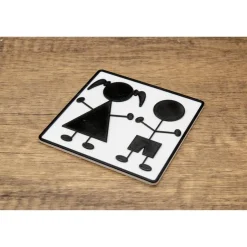 Modernes 3D-WC-Schild in hochwertiger Verarbeitung – Humorvolles Highlight für dein Badezimmer Geschenke