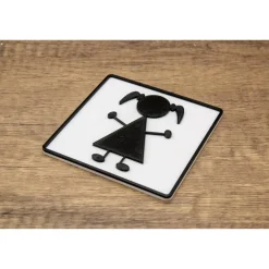 Modernes 3D-WC-Schild in hochwertiger Verarbeitung – Humorvolles Highlight für dein Badezimmer Geschenke