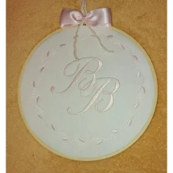 Sale Monogramm gestickt in Holzstickrahmen Geschenke