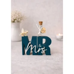 Hot Mr. & Mrs. Aufsteller mit Reagenzglas als Geldgeschenk zur Hochzeit,Dekoration,Geschenkidee Geldgeschenke