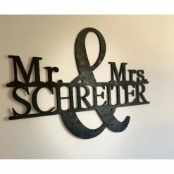 Sale Mr & Mrs Schild personalisiert mit Namen / Wanddeko Geschenkidee zur Hochzeit / Brautpaar Hochzeitsdeko