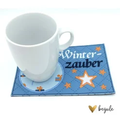 Discount Mugrug, Tassenuntersetzer Winterzauber Winter