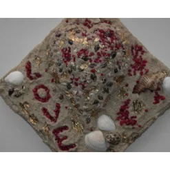 Discount Muschelbild LOVE Collage Geschenk zu Valentinstag Muttertag Herz Herzbild Handarbeit Unikat Badezimmerbild Valentinstagsgeschenke