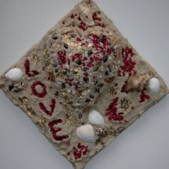 Discount Muschelbild LOVE Collage Geschenk zu Valentinstag Muttertag Herz Herzbild Handarbeit Unikat Badezimmerbild Valentinstagsgeschenke
