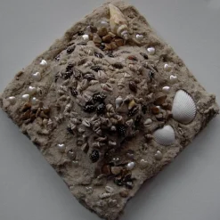 Best Muschelbild SANDHERZ Collage aus Sand und Muscheln Geschenk zu Valentinstag Muttertag Herz Handarbeit  Badezimmerbild Kunst
