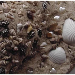 Best Muschelbild SANDHERZ Collage aus Sand und Muscheln Geschenk zu Valentinstag Muttertag Herz Handarbeit  Badezimmerbild Kunst