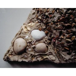 Best Muschelbild SANDLIEBE Collage aus Sand und Muscheln Geschenk zu Valentinstag Muttertag Herz Handarbeit  Badezimmerbild Kunst