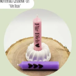 New Muttertags Geschenk-Set "Für Dich" | Muttertag | Geschenkidee | Geschenkset | Kerzenhalter | Aufmerksamkeit | Kerzen Dekoration