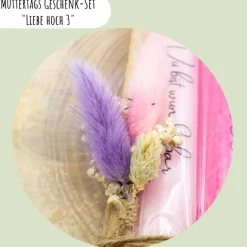 Best Muttertags Geschenk-Set "Liebe Hoch 3" | Muttertag | Geschenkidee | Geschenkset | Mitbringsel | Aufmerksamkeit Dekoration