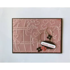 Clearance Muttertagskarte  Geburtstag Valentinstag Herzen Grußkarte Handgefertigt Weltkarte  Karte Glückwunschkarte Glückwunschkarten