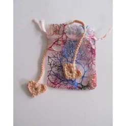 Nabelschnurbändchen Herzen rosa - 100% Baumwolle Geschenke