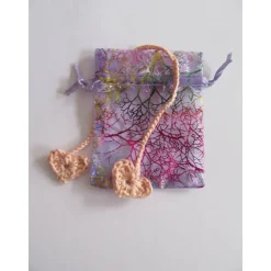 Nabelschnurbändchen Herzen rosa - 100% Baumwolle Geschenke