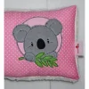Best Namenskissen, Kuschelkissen Doodle Stickerei Niedlicher Koala Button 30x30 cm Geschenke