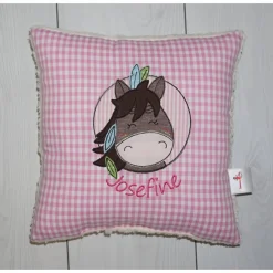 Best Namenskissen, Kuschelkissen Doodle Stickerei Niedlicher Koala Button 30x30 cm Geschenke